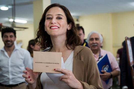 La candidata del PP a la Asamblea de Madrid, Isabel Díaz Ayuso