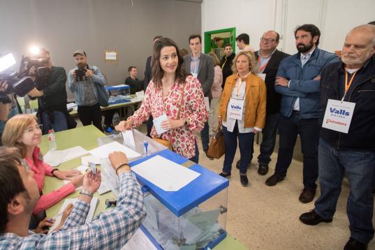 La líder de Cs en Cataluña y portavoz nacional del partido, Inés Arrimadas