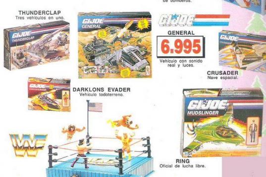 Aquí, en un catálogo de juguetes de principios de los 90. Uno de esos juguetes de infancias ochenteras y noventeras.