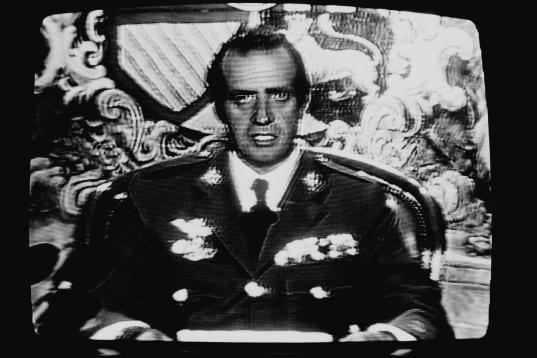 Intervención del rey Juan Carlos I durante el golpe de Estado de Antonio Tejero el 23 de febrero de 1981. 
