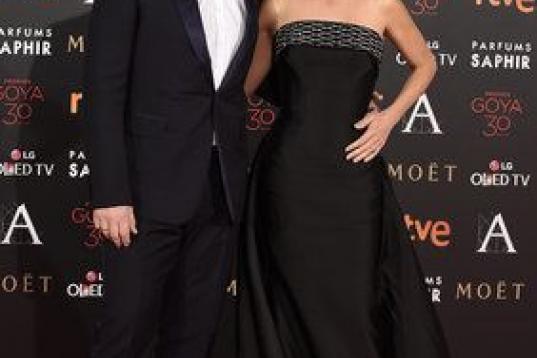 En febrero, en los Premios Goya junto a su marido, Javier Bardem.