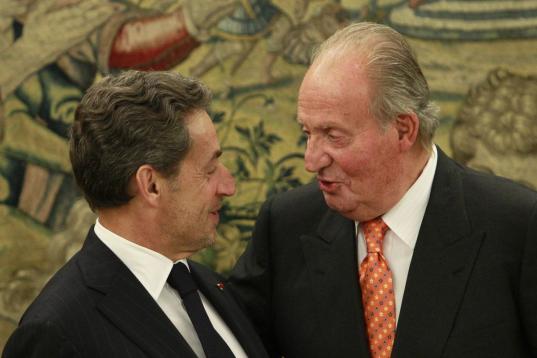 En mayo de 2014 en Zarzuela, con el expresidente de Francia Nicolas Sarkozy