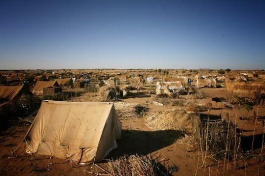 Campo de refugiados en Chad, África.