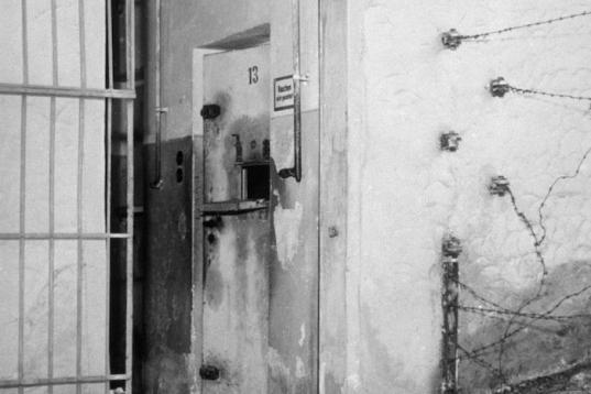 El bunker de Buchenwald que se utilizaba como celda de tortura.

Foto de 1945