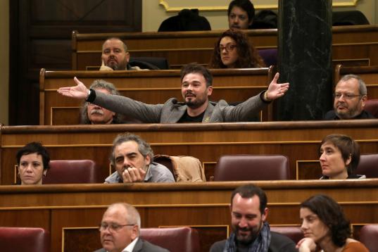 Le gusta escuchar los discursos de Alberto Garzón y de Joan Tardá en el Congreso.