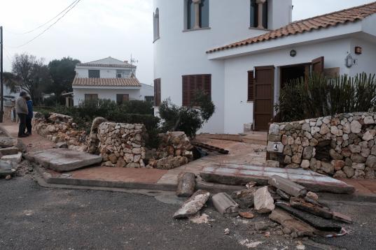 Casas afectadas en Mallorca