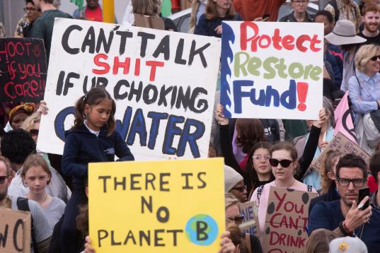 La marcha en Cape Town: "No hay planeta B"