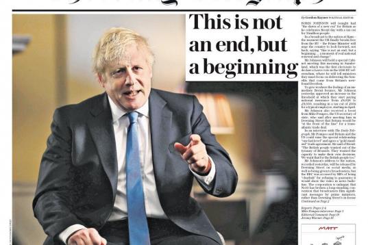 The Daily Telegraph: "Este es el fin, pero también el principio".