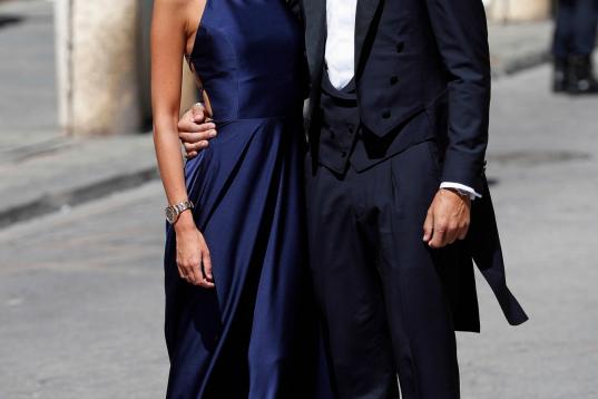 El futbolista Álvaro Morata y su mujer, Alice Campello.