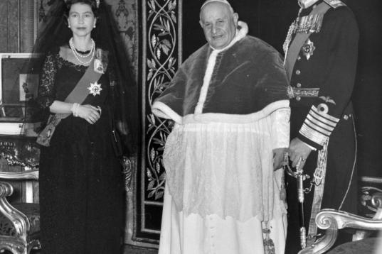 Con el papa Juan XXIII, en el Vaticano. 