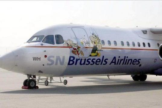 Brussels Airlines ya hizo hace años un avión con motivos de Asterix y Obélix, pero no tan logrado como el de Tintín. 