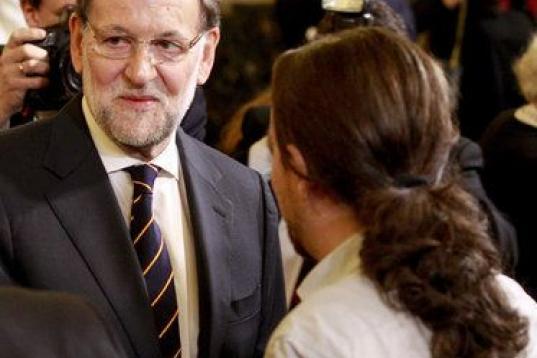 Rajoy e Iglesias, en el acto en el Congreso por el Día de la Constitución.