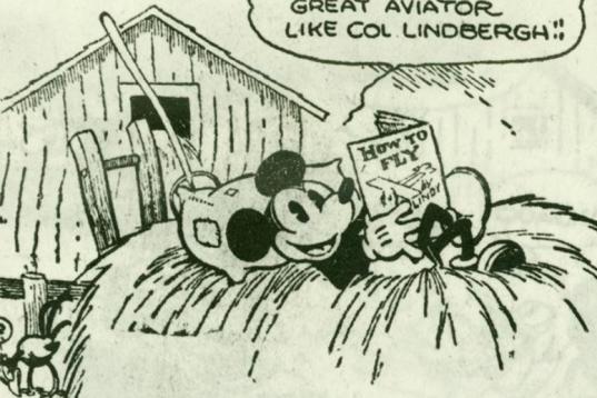 13 de enero de 1930. Mickey Mouse, en tiras cómicas.