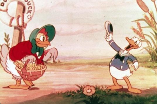9 de junio de 1934. Primera aparición del pato Donald, en 'The Wise Little Hen'