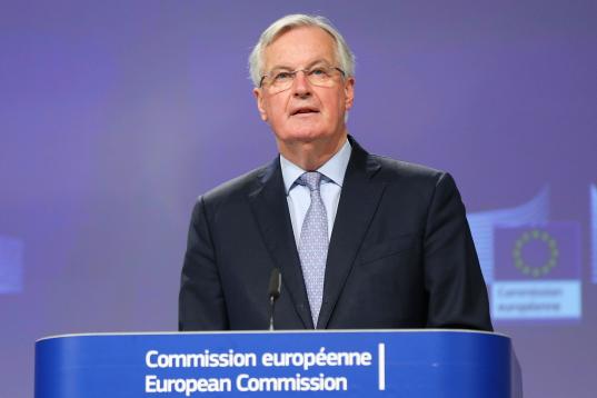 Michel Barnier, negociador de la UE para el Brexit, anunció el jueves 19 de marzo que había dado positivo en la prueba del coronavirus.