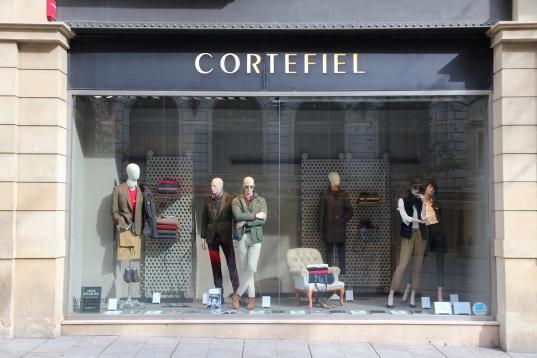 Una tienda de la cadena de ropa Cortefiel en Barcelona.