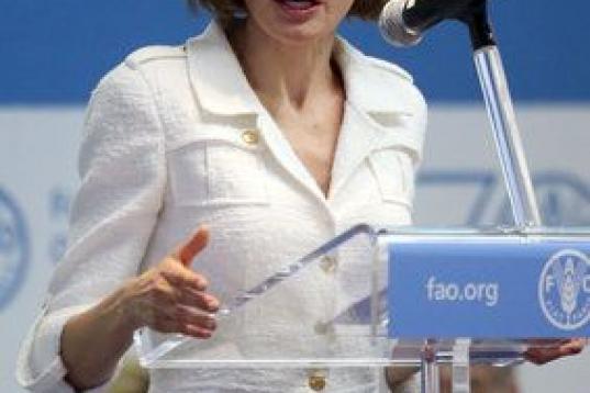 Durante su discurso al ser nombrada Embajadora de la FAO