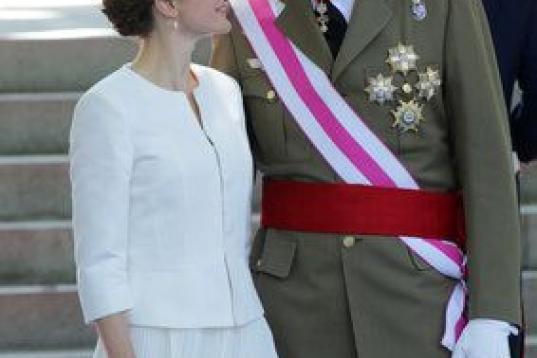 En la celebración del Día de las Fuerzas Armadas, en Madrid.