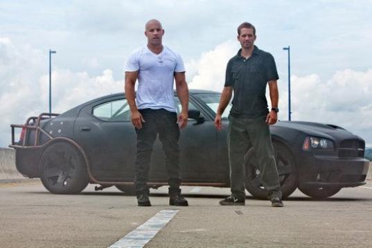 Los dos actores, en una escena de la película Fast & Furious 5. En octubre de 2010.
