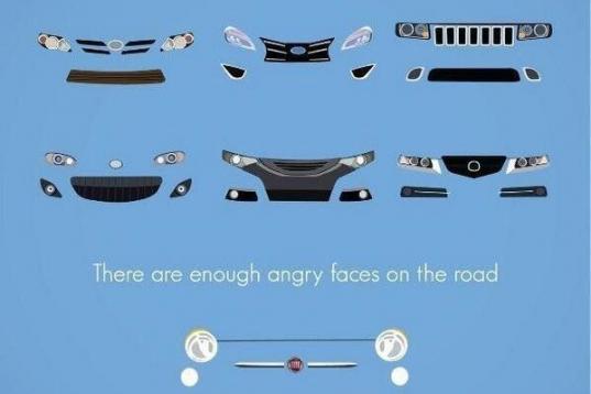 Fiat: "Ya hay suficientes caras enfadadas en la carretera. Conduce de forma amable"