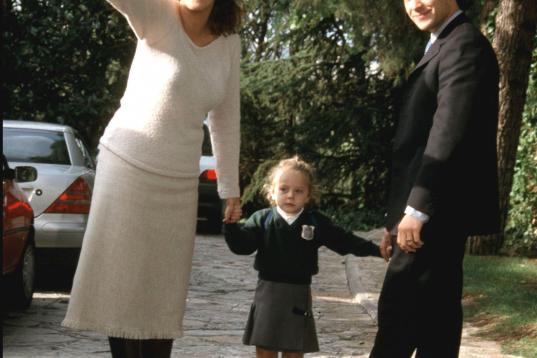 Rocío Carrasco y Antonio David Flores con su hija Rocío en 1997.