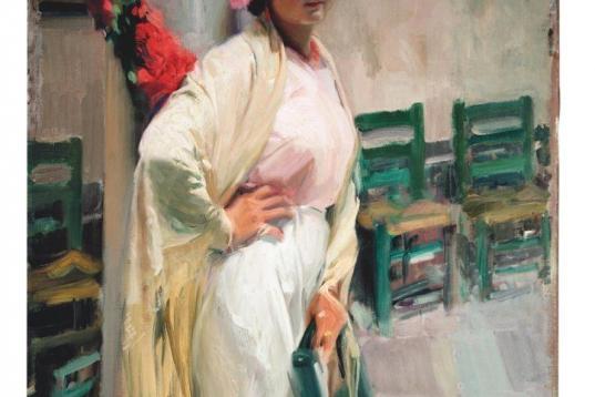 Joaquín Sorolla. María la Guapa, 1914. Óleo Lienzo, 125x100 cm. Museo Sorolla. 