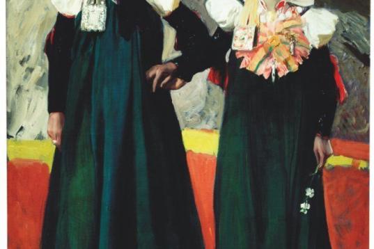 Joaquín Sorolla. Tipos del Valle de Ansó, 1914. Óleo Lienzo, 206x150,5 cm. Museo Sorolla.