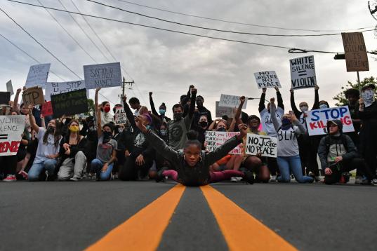 Protestas en Charlotte (Carolina del Norte). 