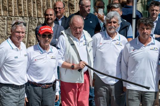 El rey Juan Carlos, de regatas en Sanxenxo tras su regreso a España
