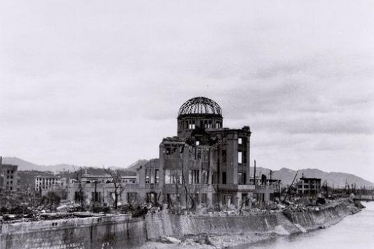 Hiroshima, destrozada por la bomba norteamericana. 
