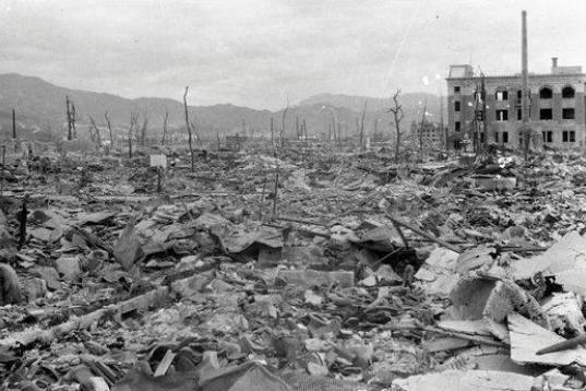 Hiroshima, destrozada por la bomba norteamericana. 