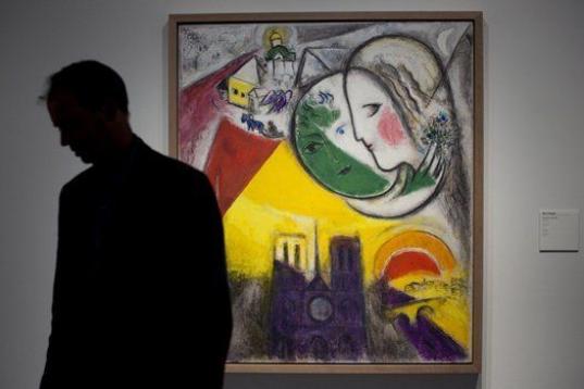 Marc Chagall aporta obras como esta, titulada "Domingo". 