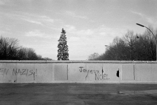 Los restos del muro, en diciembre de 1989.