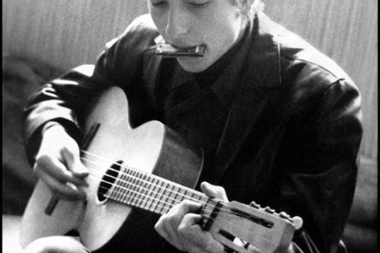 ©Tony Frank, Bob Dylan, Guitare acoustique, Paris 1964