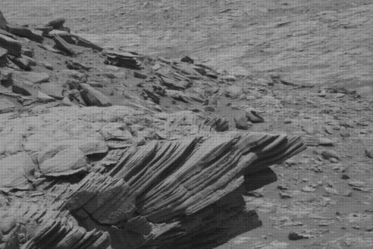 Imagen de la superficie de Marte tomada por el vehículo Curiosity de la NASA