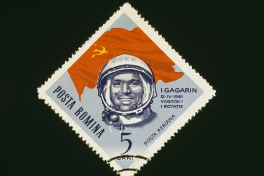 El rostro de Gagarin se convirtió en todo un icono y fue utilizado incluso para sellos