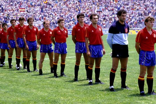 1986: alineación de España en el Mundial.