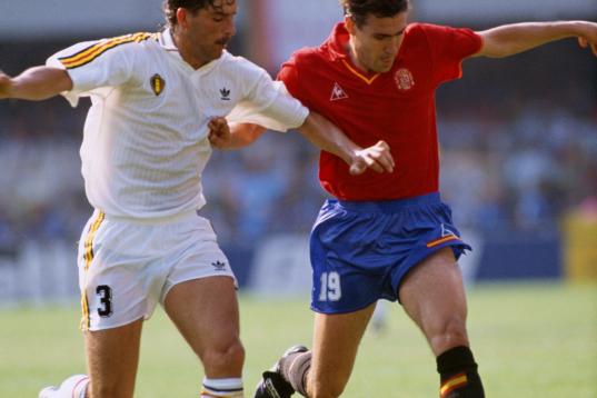 1990: España contra Alemania en la Eurocopa.