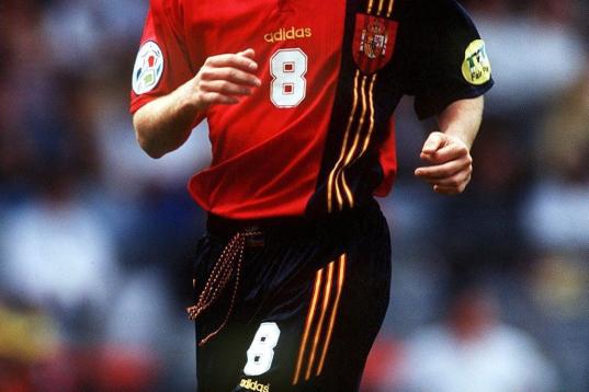 1996: Julen Guerrero en la Eurocopa.