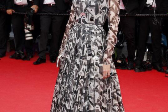 La actriz francesa posa en la alfombra roja de la presentación de Gracia de Mónaco.