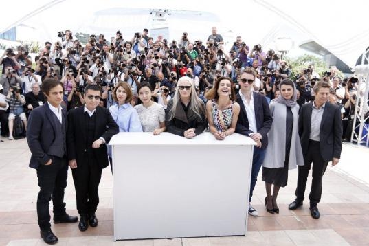 Durante el posado del jurado ante las cámaras para dar comienzo a la 67º Edición del Festival de Cine de Cannes.