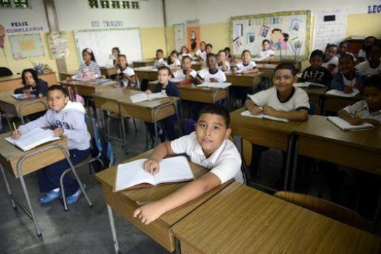 Leobardo Medina, en su escuela de Caracas. La foto es del 20 de junio de 2013.