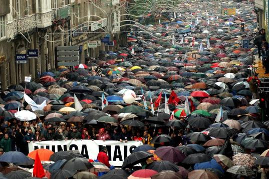 La histórica manifestación de Santiago de Compostela.