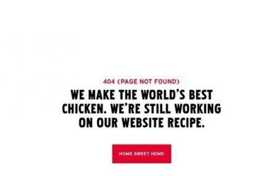 "Hacemos el mejor pollo del mundo. Todavía estamos trabajando en la receta de nuestra página web"

