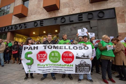 Manifestación ante los Juzgados de Toledo.