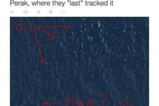 La cantante aseguró haber descubierto el avión desaparecido de Malaysia Airlines. Parece que no acertó.
