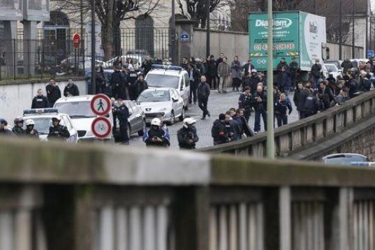 Zona del tiroteo en Porte de Vincennes, donde se encuentra el restaurante kosher atacado.