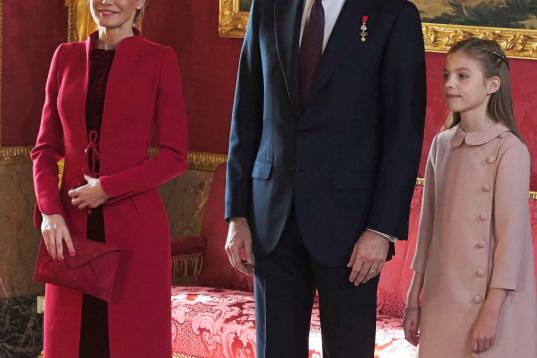 En la ceremonia del Toisón de Oro, celebrada en el Palacio Real de Madrid.
