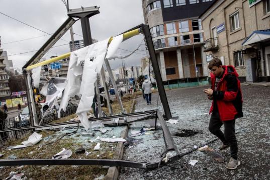 Tras una explosión en Kiev
