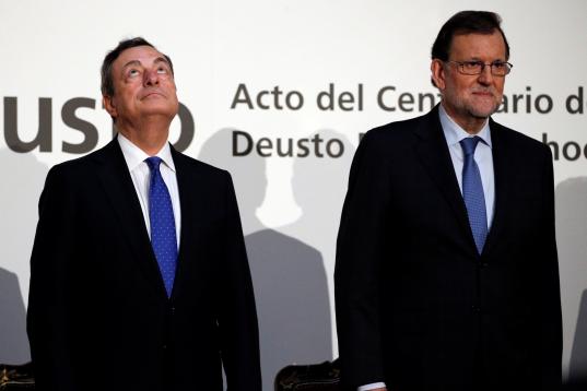Con Mariano Rajoy, en Madrid, en 2016.